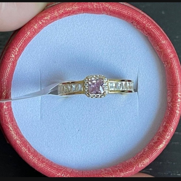 14k gold plating over 925 Sterling Silver ring - Picture 5 of 7